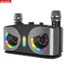 Owls 20W Powerful RGB Lights Wireless Bluetooth Speaker Stereo Sound with 2 Mics Portable Subwoofer Home Karaoke Christmas gifts