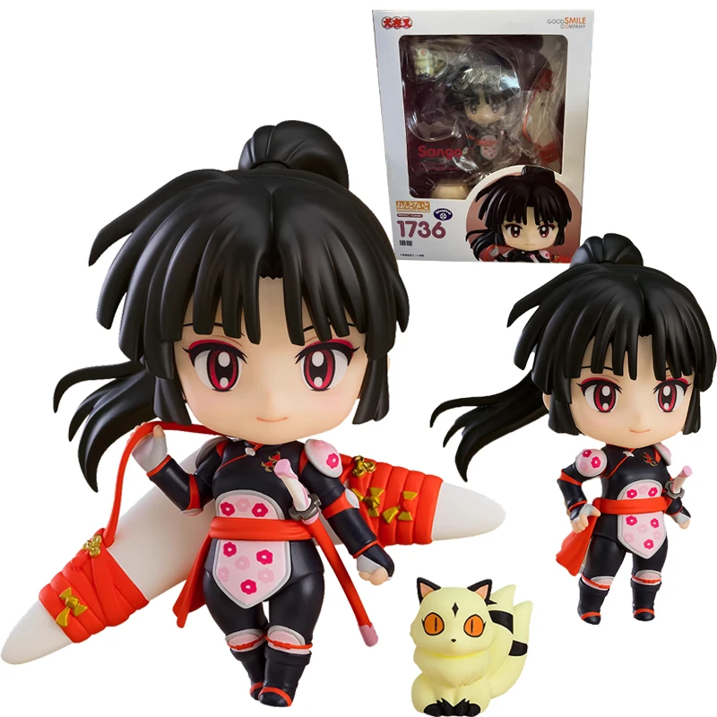 

In Stock Original GOOD SMILE GSC 1736 NENDOROID Sango Inuyasha Anime Figure Model Collecile Action Toys Gifts