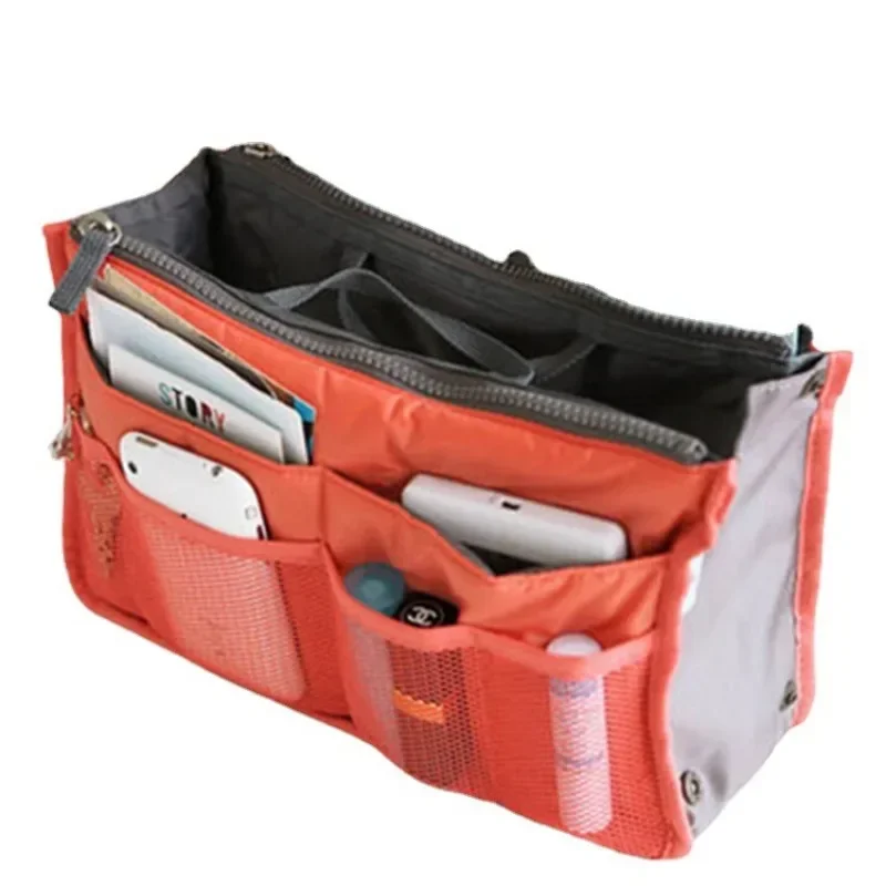 Multifunctional bi-fold storage bag double zipper large capacity storage arrangement makeup toiletries large classification bag makeup organizer cosmetic bag storage bag cosmetic storage bag toiletry bag makeup bag cosmetic case product storage bag