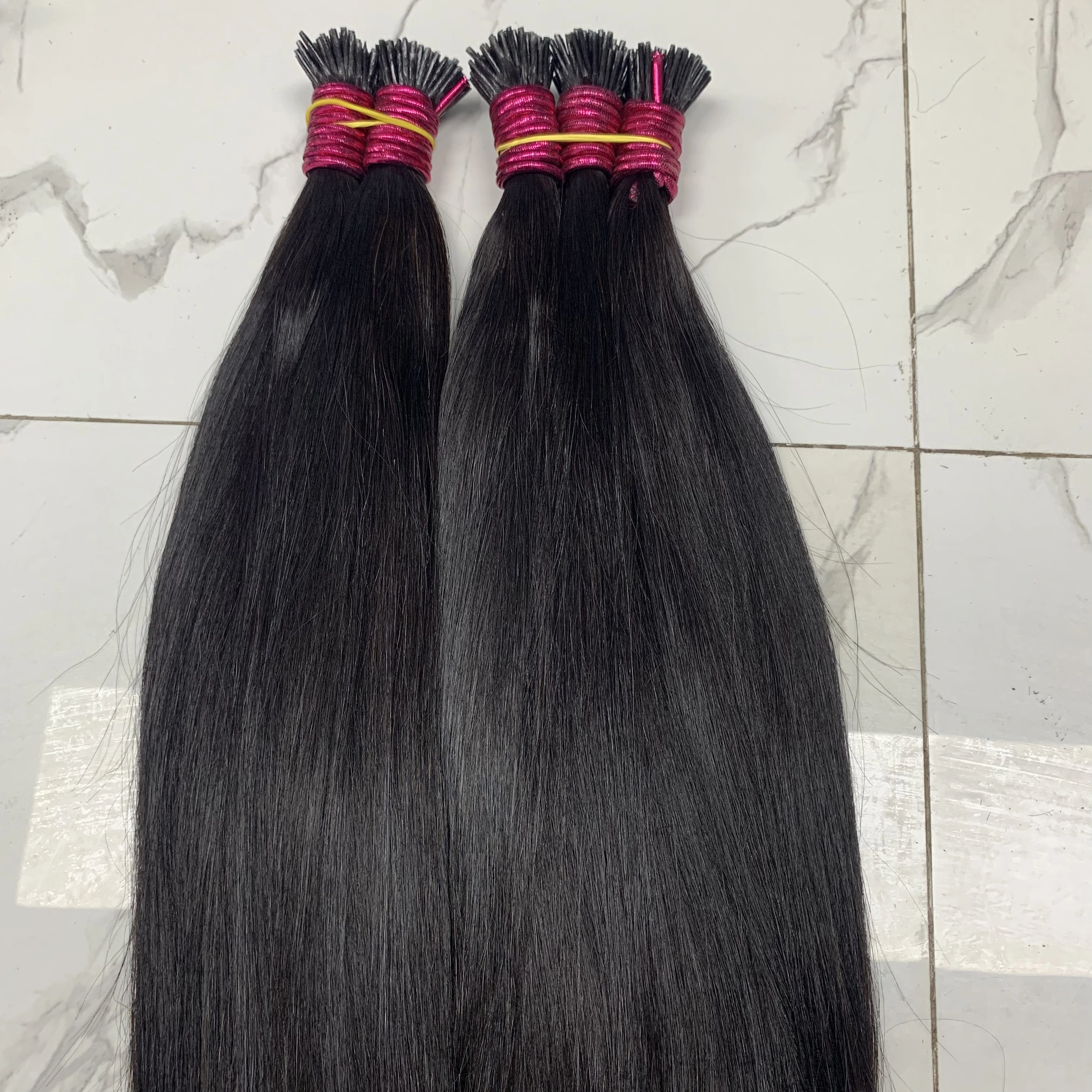Human Hair Extensions Straight ITIP 12A Real Human Hair Extensions 0.8g/pc Capsule Keratin Fusion Extension