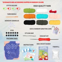 Animal sery Crochet Kit for Beginners Crochet Starter SET ,DIY Crochet Kit For Beginners,Crocheting Knitting Kit Step-by-Step 5