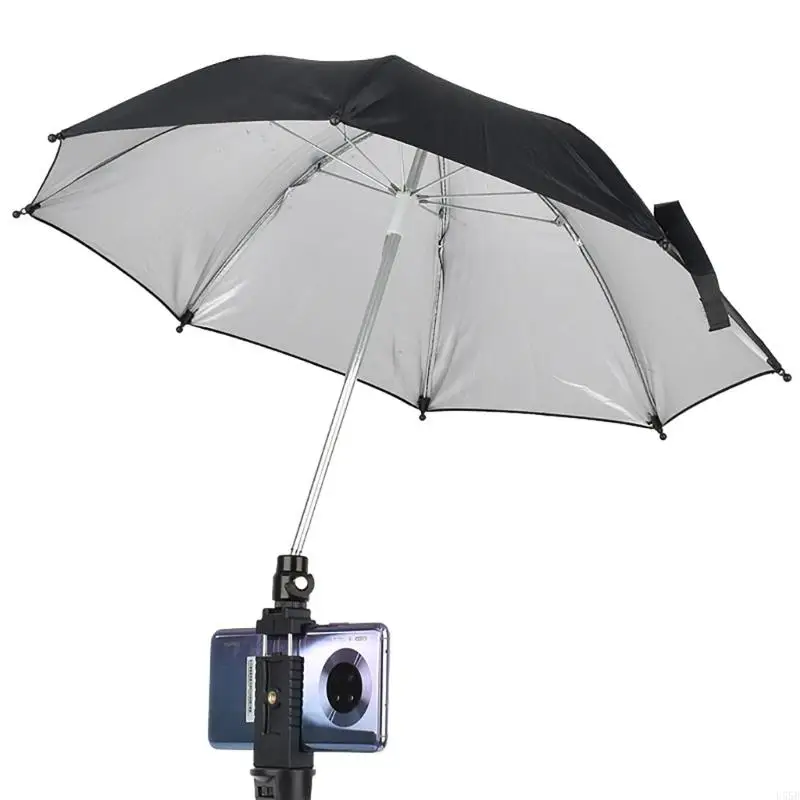 U55B DSLR 카메라 우산이있는 볼 헤드 멀티 앵글 조정 햇빛으로 비오는 보호자