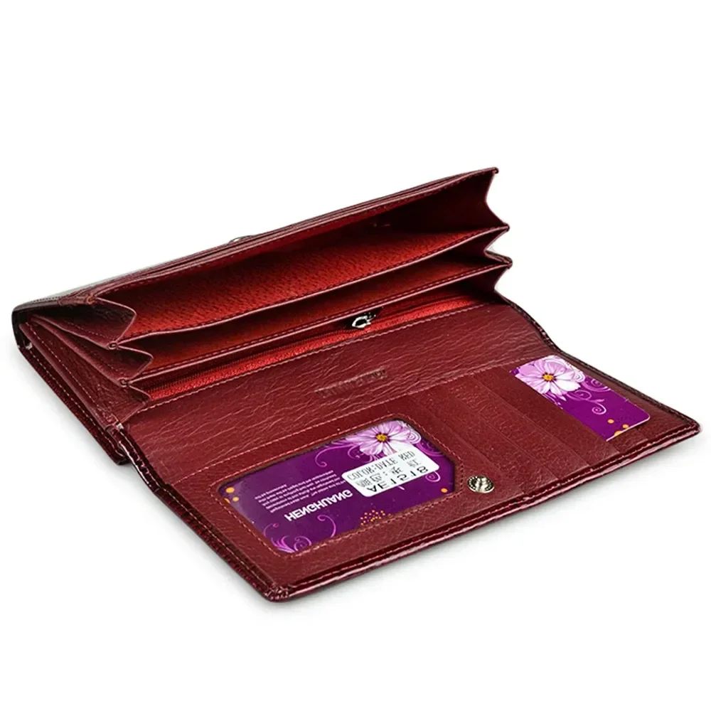 Alligator Womens Wallets Luxury Patent Crocodile Genuine Leather Ladies Clutch Purse Hasp Long coin Multifunctional purses