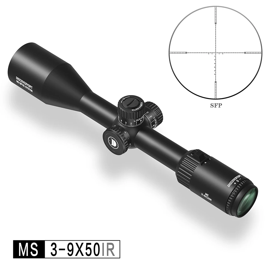 Discovery Scope 3-9x50IR Hunting Scope Red or Green Illuminated Optical Scope Second Focal Plane Sight
