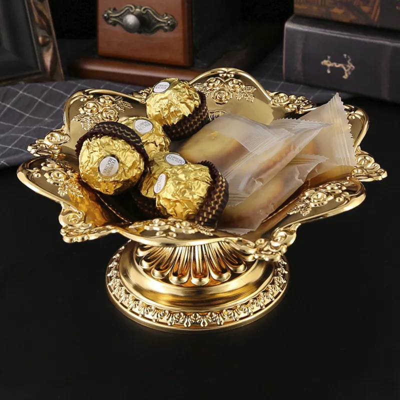 Household metal fruit bowls, small fruit bowls, tribute before Buddha, lotus bowls, snacks for Buddha, living room coffee table. 2