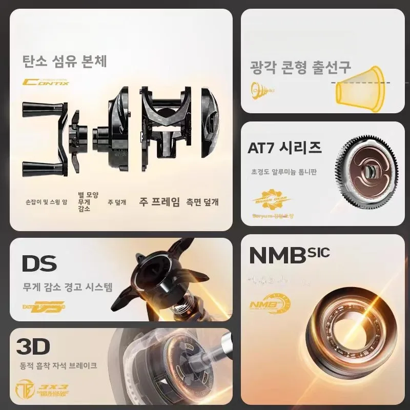 하스타 익스트림 페더 99 워터드롭 휠 초경량 카본 파이버 낚시릴 장거리 캐스팅 마이크로베이트 루어 라인릴