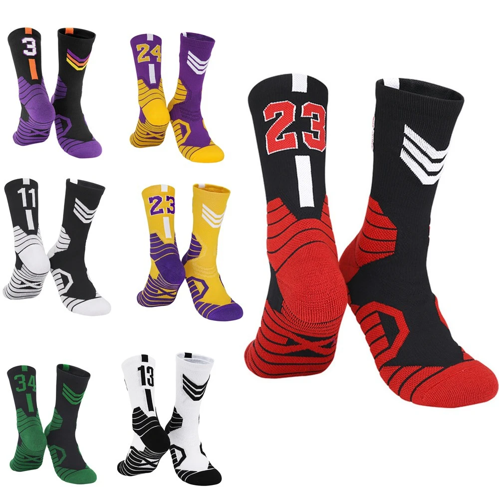 

Basketball New Sport Style Socks Star Socks Kids Outdoor Cycling Skateboard Running Breathable Adult Non-Slip Middle Towel Socks