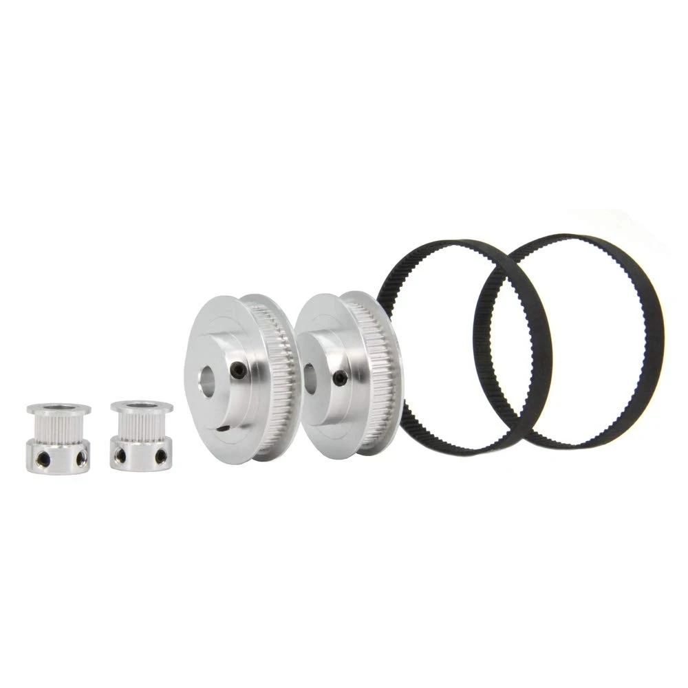 GT2 Timing Belt Pulley 60 Teeth 20 Teeth 8mm 5mm Bore Width 6mm timing belt pulley timing pulley Aluminum Timing Pulley with Width Length 200mm Belt with Wrench