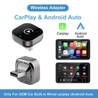 Adaptateur CarPlay sans fil 2026 2-en-1 : Dongle filaire vers sans fil pour Apple et Android Auto, Plug and Play, Accessoire universel pour voiture 1