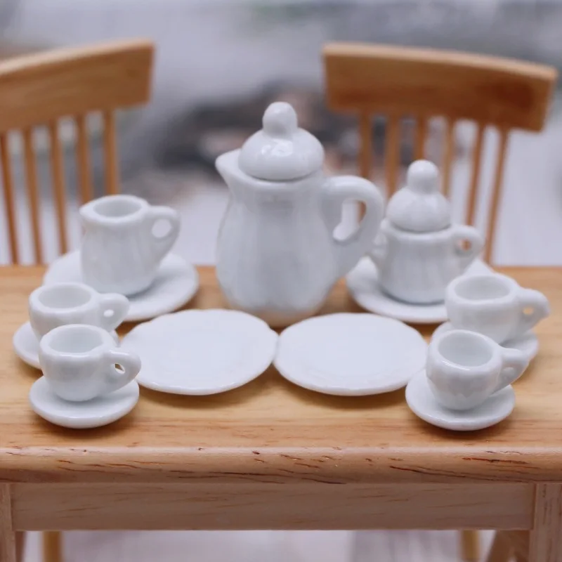 High Simulation Doll Accessories Tea Set, Classic Style High Simulation Generous Collectible Dollhouse Kitchen Decor - View #14