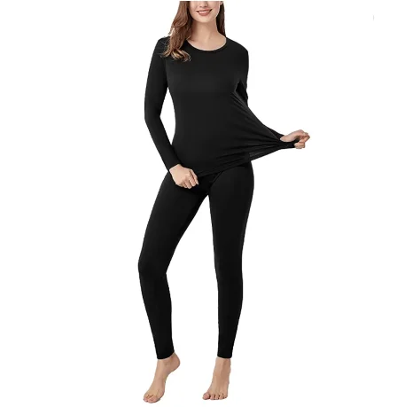 Merino Wool Base Layer Sets Womens 180G Lightweight Merino Wool Thermal Underwear Set Long John Shirt Bottom Pants for Ski
