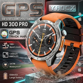 Nuovo Smartwatch 2026 per Uomo con GPS Integrato, Mappe, Oltre 100 Modalità Sportive, Impermeabile 3ATM, Chiamate BT, Riproduzione MP3/MP4, Altimetro e Bussola