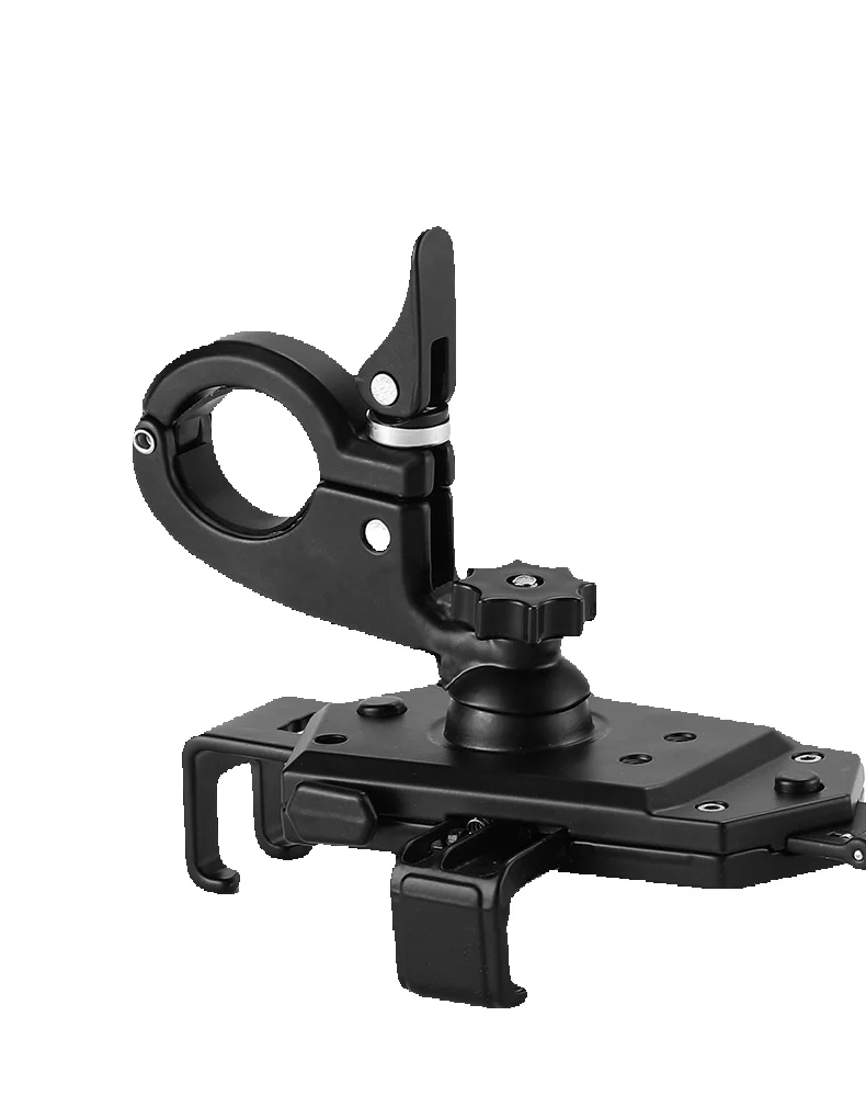 Bisiklet tek tıklamalı kilit telefon tutucu, döndürülebilir ve ayarlanabilir, sabit alüminyum alaşımlı braket, otomatik kavrama braketi_voghion.com
