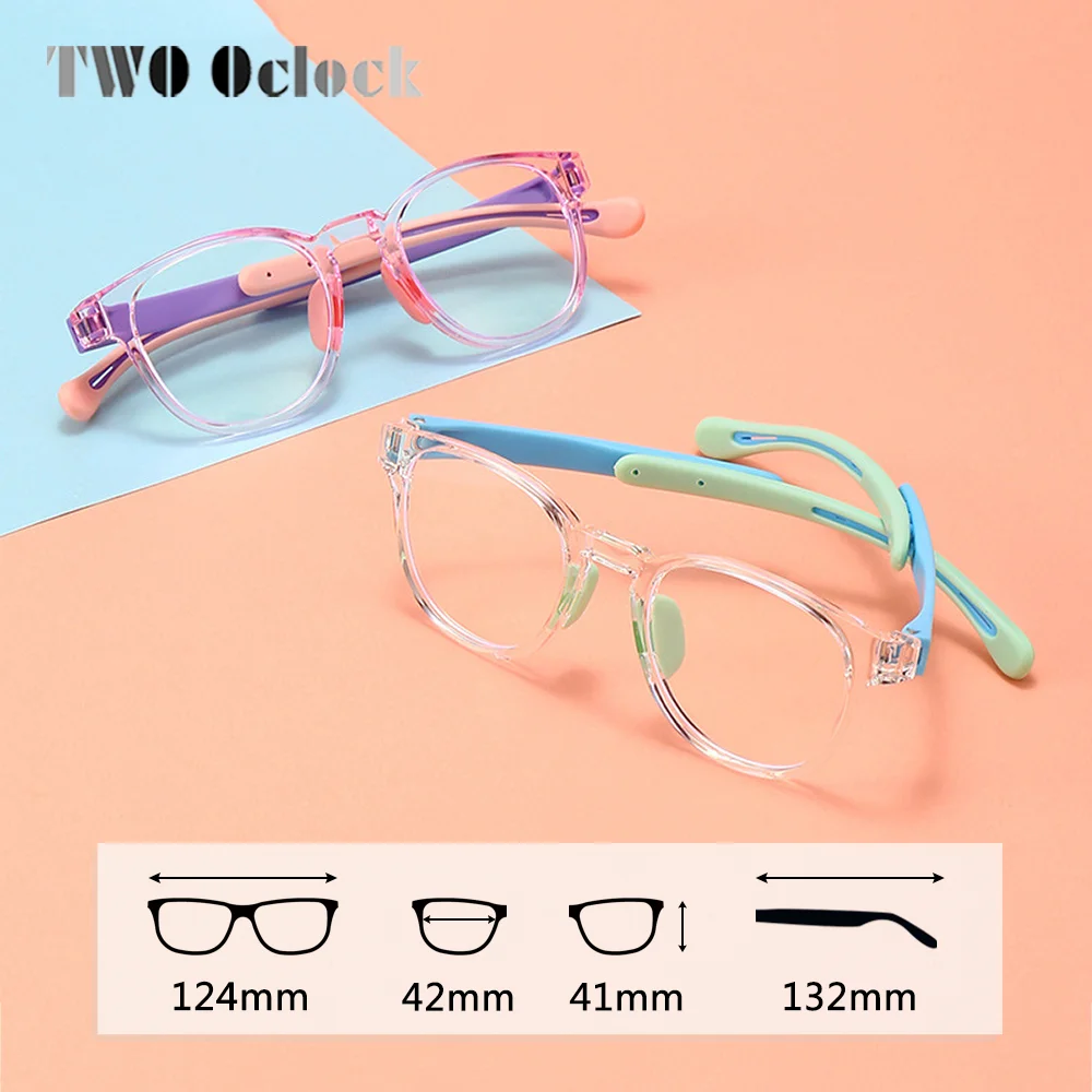 Flexible Candy Color Kids Glasses Girl Boy Square Transparent Anti Blue Light Prescription Optical Frame 0 Diopter Eyewear anti blue light glasses,kids glasses,optical spectacle frames