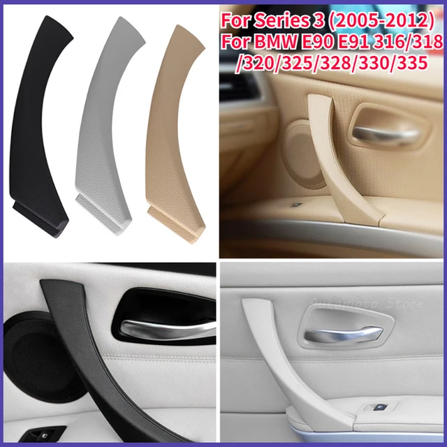 Poignée intérieure de panneau de porte de voiture ABS, garniture, Beige,  noir, gauche, droite, pour BMW série 3 E90, E91, 316, 318, 320, 325, 328 -  AliExpress