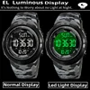 Skmei Dual Time Zone Mens Military Sports Watch 12/24 Hour Format Fashion TPU Band Big Size Dial Led Swimming Digital Wristwatch 4