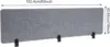 2Pcs Acoustic Freestanding Privacy Partitions 60""X16"" Gray Desk Panels Noise Reducing Freestanding Desk Partitions Acoustic 2