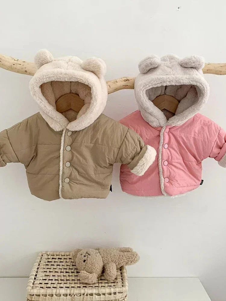 

2023 Children Kids Jackets for Girls Coat Winter Boy Girl Hoodies Clothes Newborn Baby Outwear Outfits Toddler Kid Clothing 0-4Y