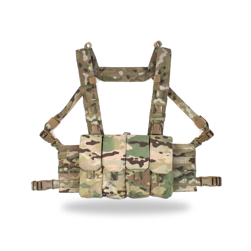 Sacoche Tactique Lightlight Quadruple Chest Rig Pour Chargeurs 5.56/7.62/5.45 - Neuf