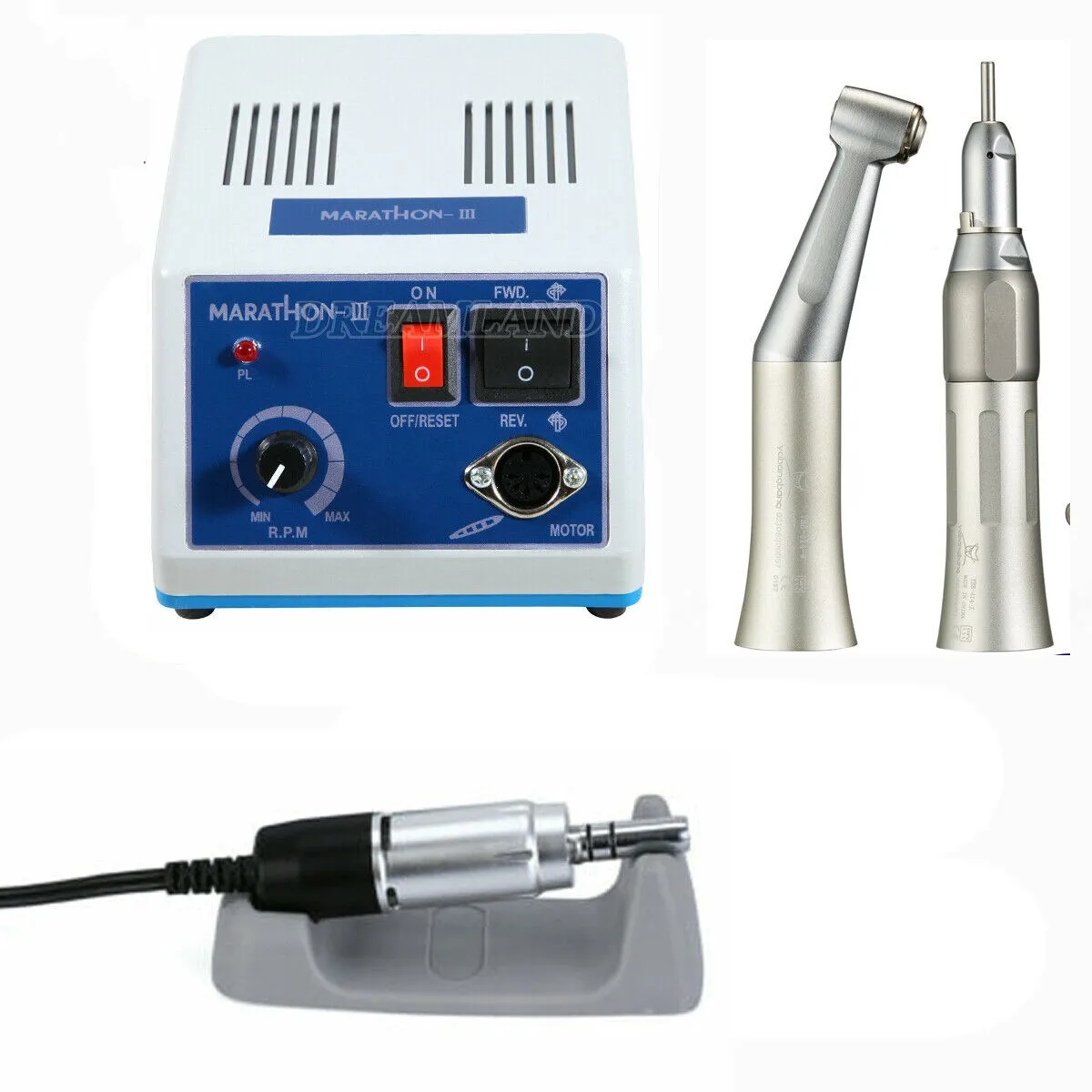 Dental Lab Marathon Electric Micromotor Polisher 35K Rpm/Contrangolo A Bassa Velocità Straight Nosecone Manipolo E-Type