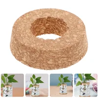 6 Pcs Plant Terrarium Micro Landscape Vase Wall Planter Cork Lid Supplies Hanging for Bottles Light Brown Hydroponic Ball Lids 2