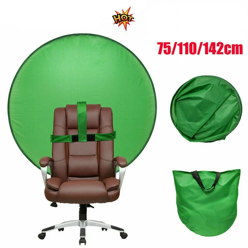 Accesorios de fotografía con pantalla verde para estudio de vídeo de  , paño de fondo croma Key portátil, 75/110cm, Reflector - AliExpress