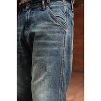 Second Order Washed Jeans Vintage Streetwear 13oz Selvedge Denim Pants For Men 1