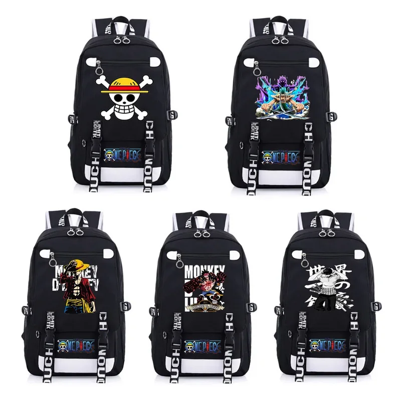 

One Piece Anime Surrounding Elementary and Middle School Students Schoolbag Backpack Men and Women Leisure Travel Backpack