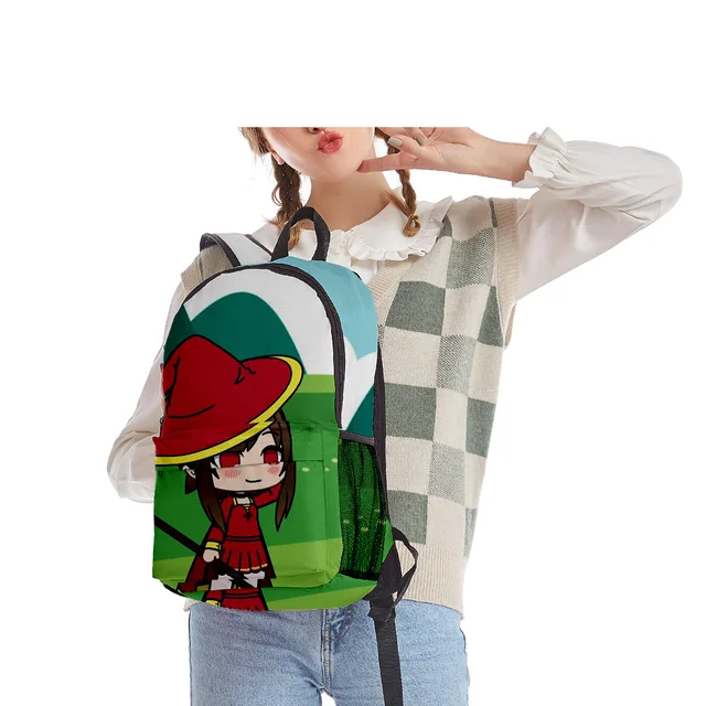 Joyee Mochila Hot Game Gacha Life Cosplay com porta USB de carregamento  para adolescentes., 3