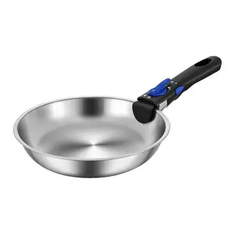 Nonstick Fry Pan Cooking Pans Stainless Steel Detachable Handle Cookware Skillet Non Stick Portable Pots And Pans For RV Kitchen