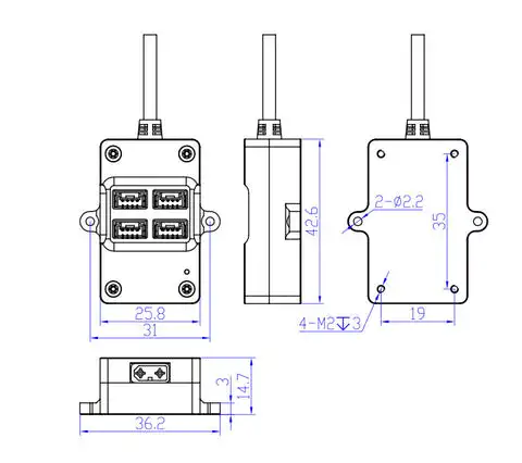 HolyBro CAN Hub 2-12S Powered CAN Port Expansion Module - Developed for Various Flight Controllers 9