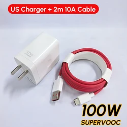 100W SuperVooc Type C USB Charger with Cable Adapter - US and 2m Cable