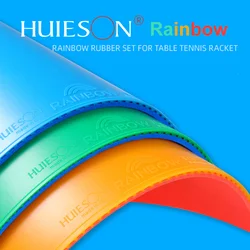Huieson Colorful Table Tennis Rubber Semi-Sticky Pimples In Ping Pong Racket Rubber ITTF Approved Easy to Control for Training