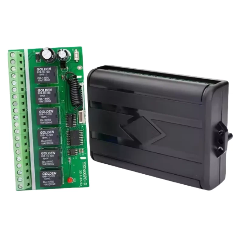 

4-канальный приемник 315 МГц/433 МГц, радиочастотный Беспроводной Универсальный приемник для гаражной двери, пульт дистанционного управления передатчиком 12 В/24 В