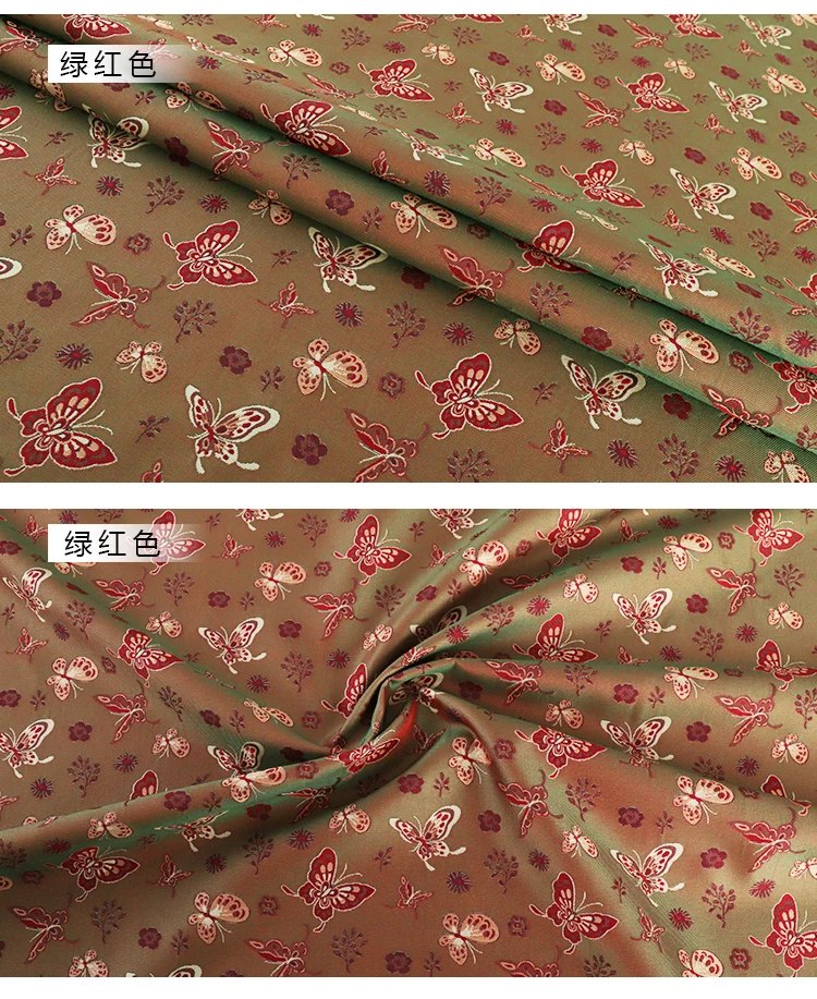 Sichuan-Brokat-Jacquard-Stickstoffe im Retro-Stil zur Herstellung von Oberteilen im nationalen Stil, Cheongsams, Westen, Taschen und Bekleidungsstoffen – Detail 7