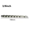 1 Pc Socket Storage Rack 1/4 3/8 1/2 Inch With 8 Clips On Rail Tool Organizer Storage For Any Home Or Industrial Garage 3