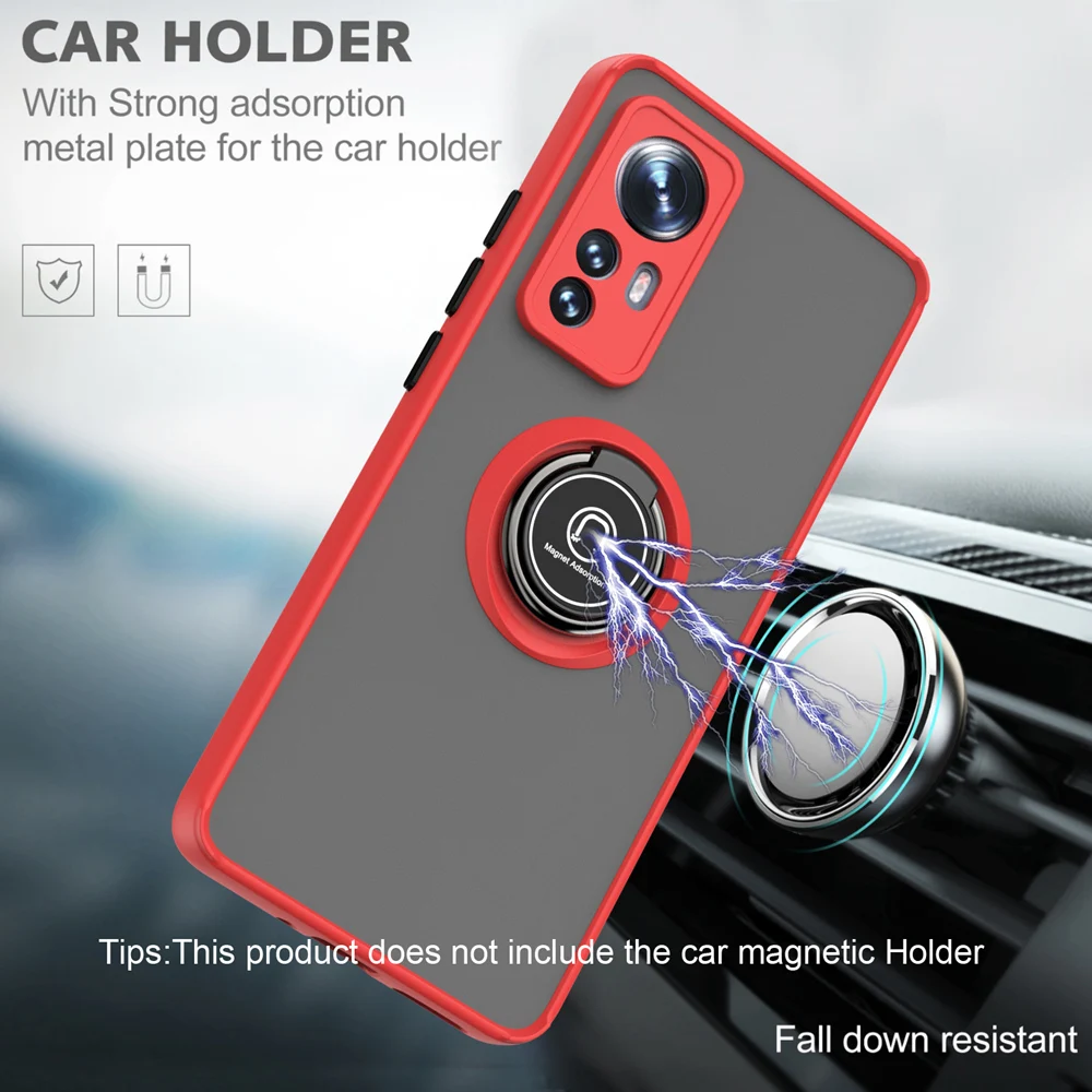Shockproof Phone Case With Ring Stand For Xiaomi 12 Series_voghion.com