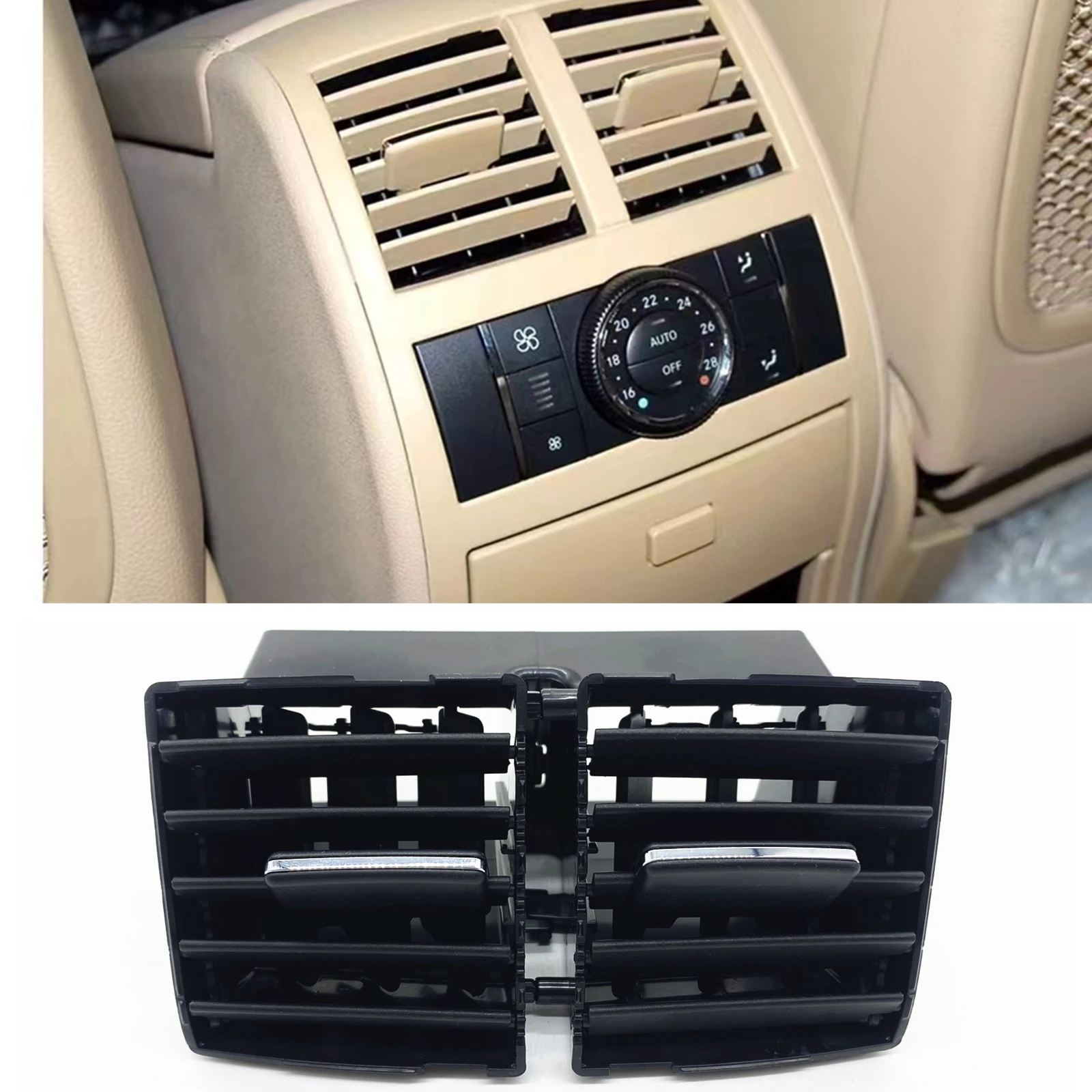 Car-Rear-Center-A-C-Air-Outlet-Vent-Assembly-Flow-Grille-For-Mercedes ...