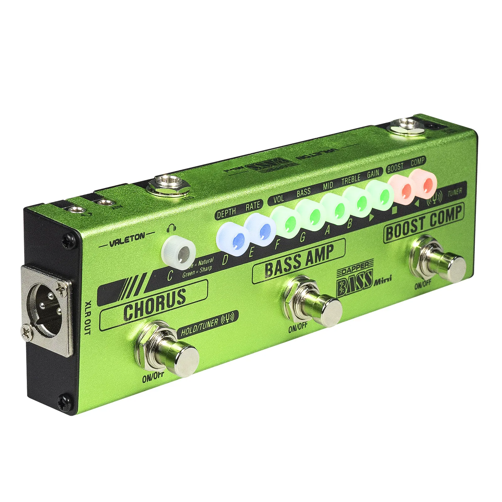 Dapper Bass Mini Stage Session Gigging practice Analog Amp Boost Comp Chorus Ba