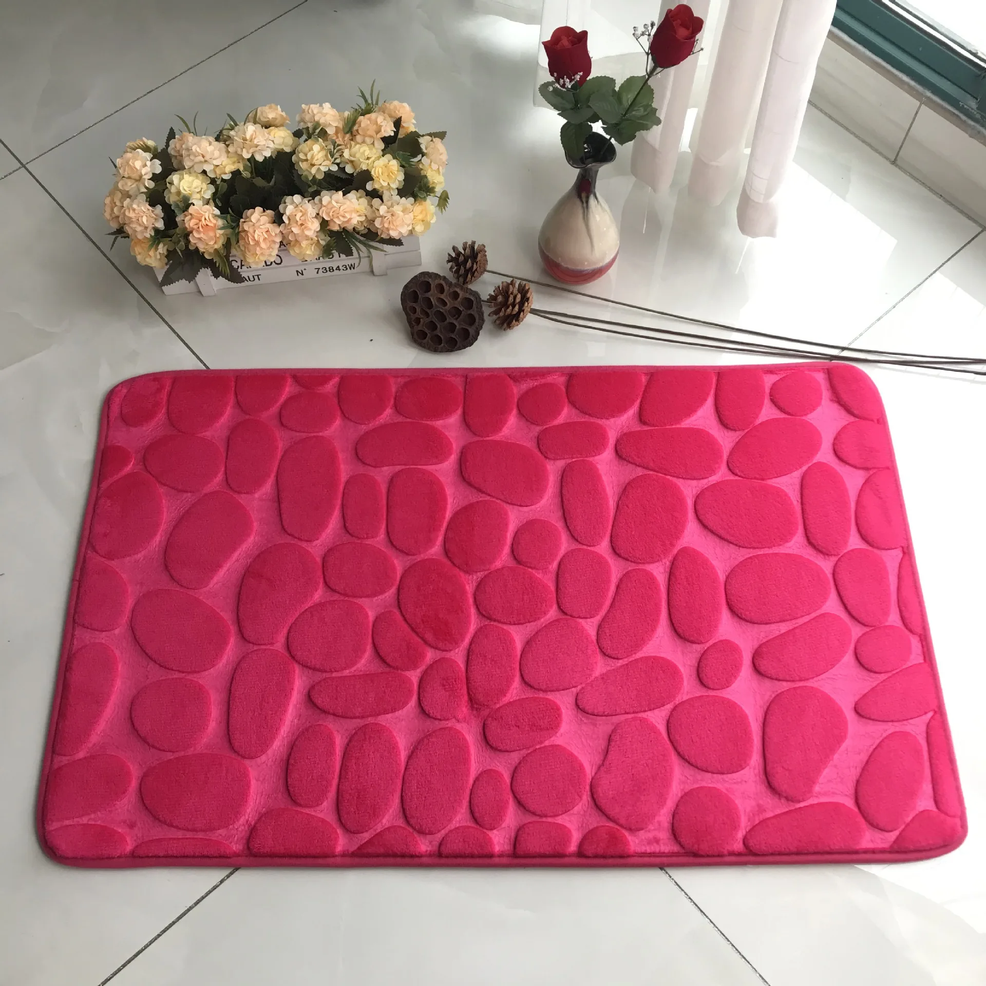 40x60cm Bathroom Mat Kitchen Door Floor Water Absorption Rug Carpets For  Non Slip Shaggy Memory Foam Bath Mat - Mat - AliExpress