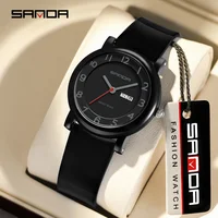SANDA 3325 Fashion Children's Quartz Watch Dual Calendar Display Waterproof Simple Fashion Children's Quartz Watch