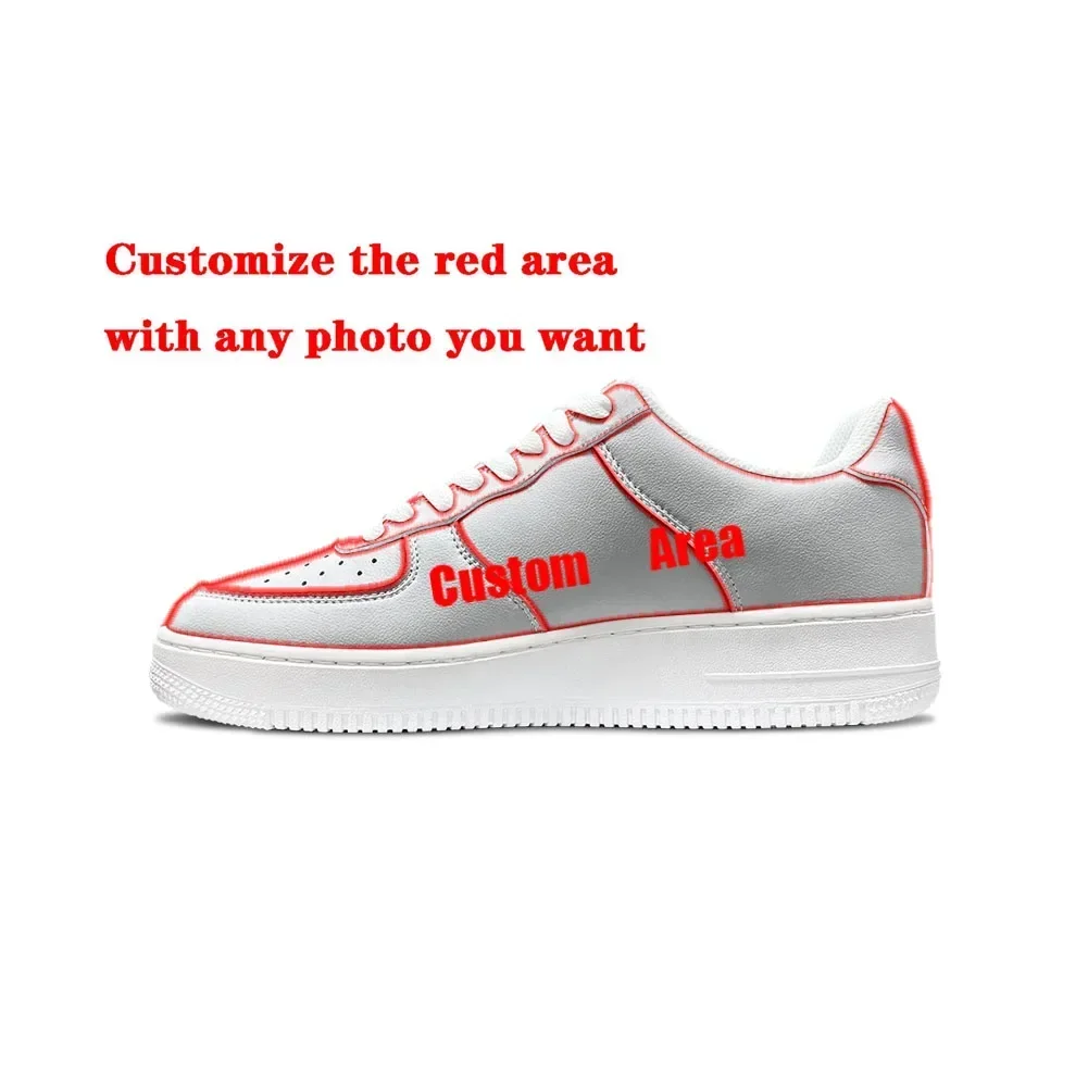 Custom Shoes Custom Basketball Mens Womens Sports Running High Quality Flats Sneakers Lace Up Mesh Customized Made Shoe DIY