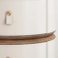 Table De chevet De Style rond, Design esthétique, moderne, gain De place, meubles De chambre à coucher élégants Premium 3