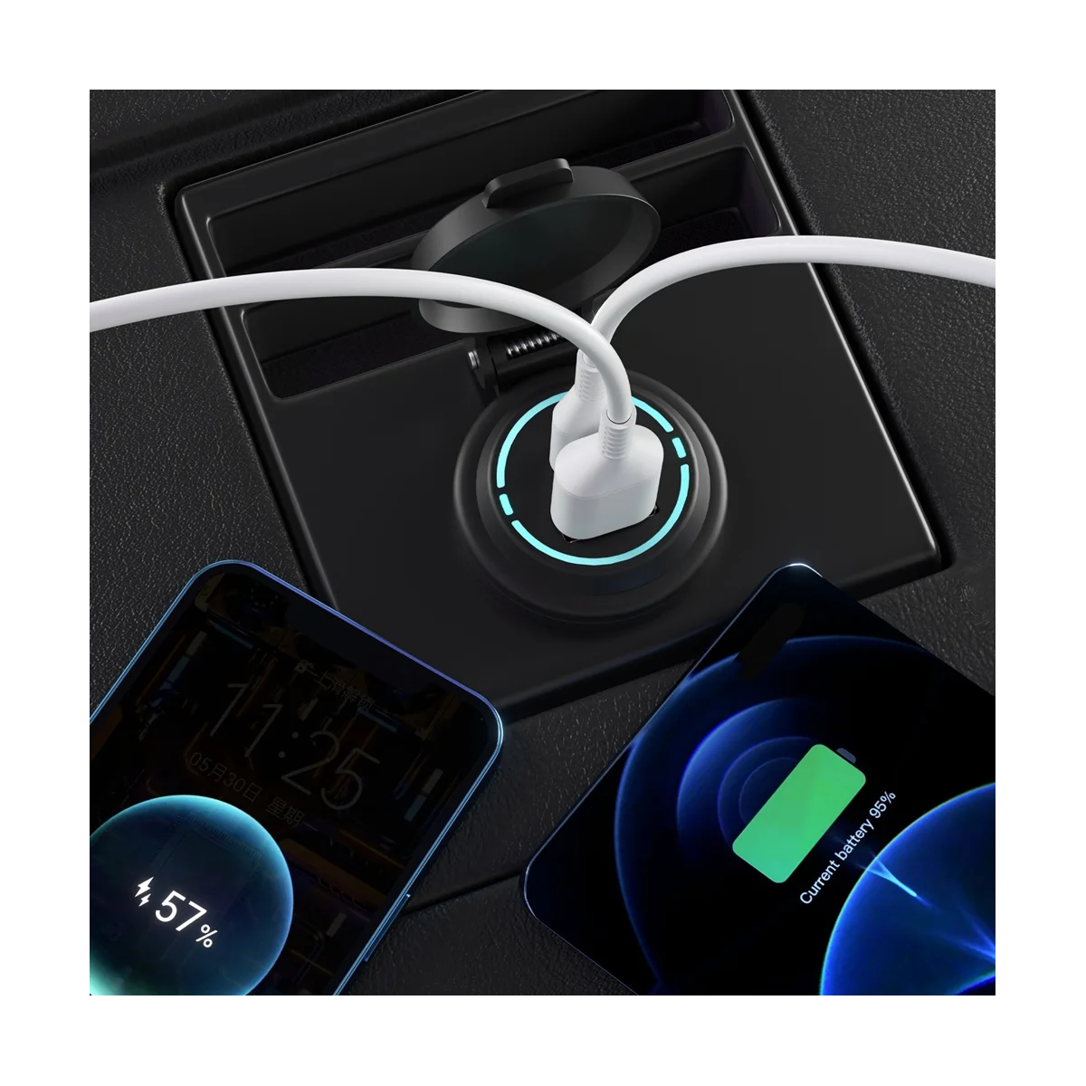 PD + USB 충전기 소켓 방수 해양 QC3.0 USB 전원 콘센트, 선박, 보트, 오토바이, 트럭, 골프용