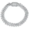 WUIHA Hip Hop 925 Sterling Silver Lab Sapphire High Carbon Diamonds 8.3 MM Cuban Bangle Bracelet Tennis Fine Jewelry Wholesale 2