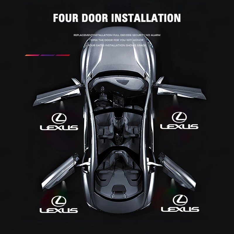 Car Door Welcome Light LED Car Door Welcome Light Laser Projector Lamp For Lexus LS LC RZ IS350 ES300 GS350 CT200h GX460 LX570 RX500h NX300 UX260