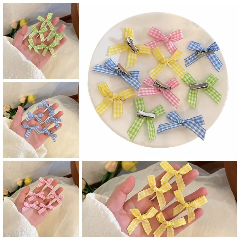 

10pcs Mini Cotton Doll Hair Pins Doll Head Clips Bowknot DIY Doll Wig Clips Tiny 3cm Doll Hairpin Accessories Birthday Gift