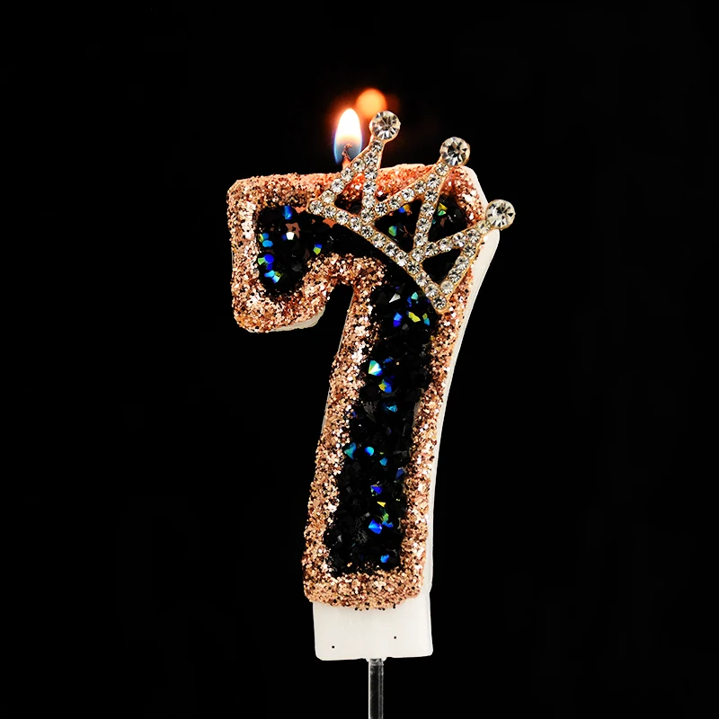 Yiran Bougies D'Anniversaire 33 Ans - Numéro 33 - Bougies Noires - Bougie D'anniversaire Pour Gâteau - Bougies De Gâteau Décorations De Gâteau Fête