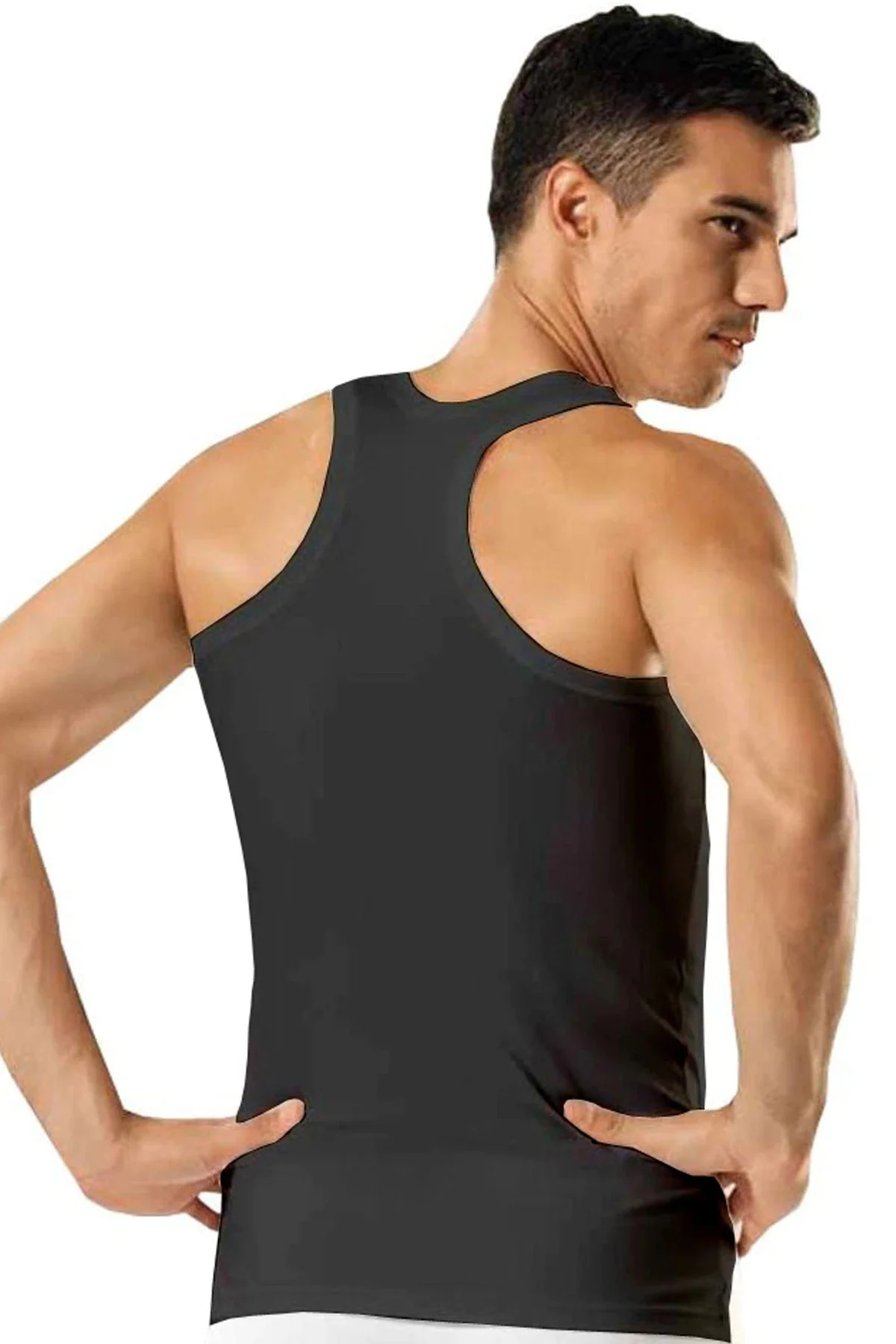 Sportive Rambo Style 3 Pieces Male Singlet 100% Cotton Combed White Sport Model Undershirt Undershirt Tank Tops Underwear