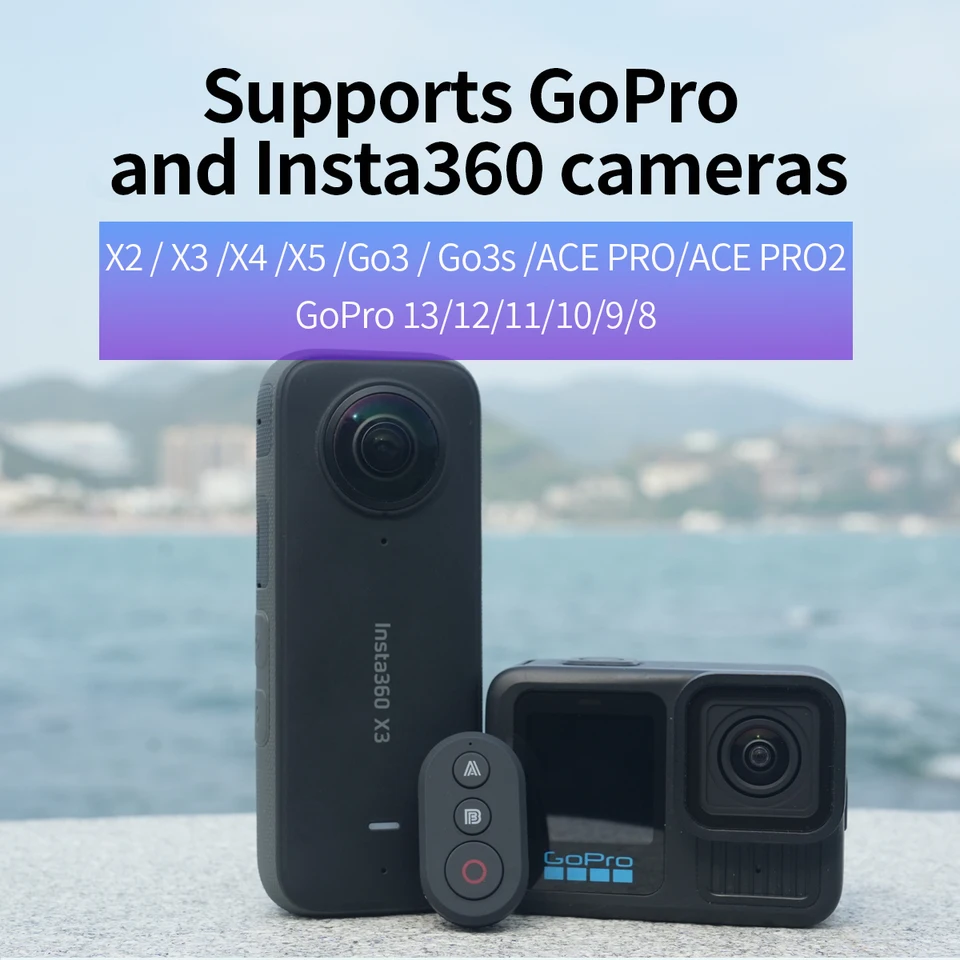Suitable for Insta360 and GoPro sports cameras Bluetooth